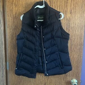 Eddie Bauer Black Quilted Vest